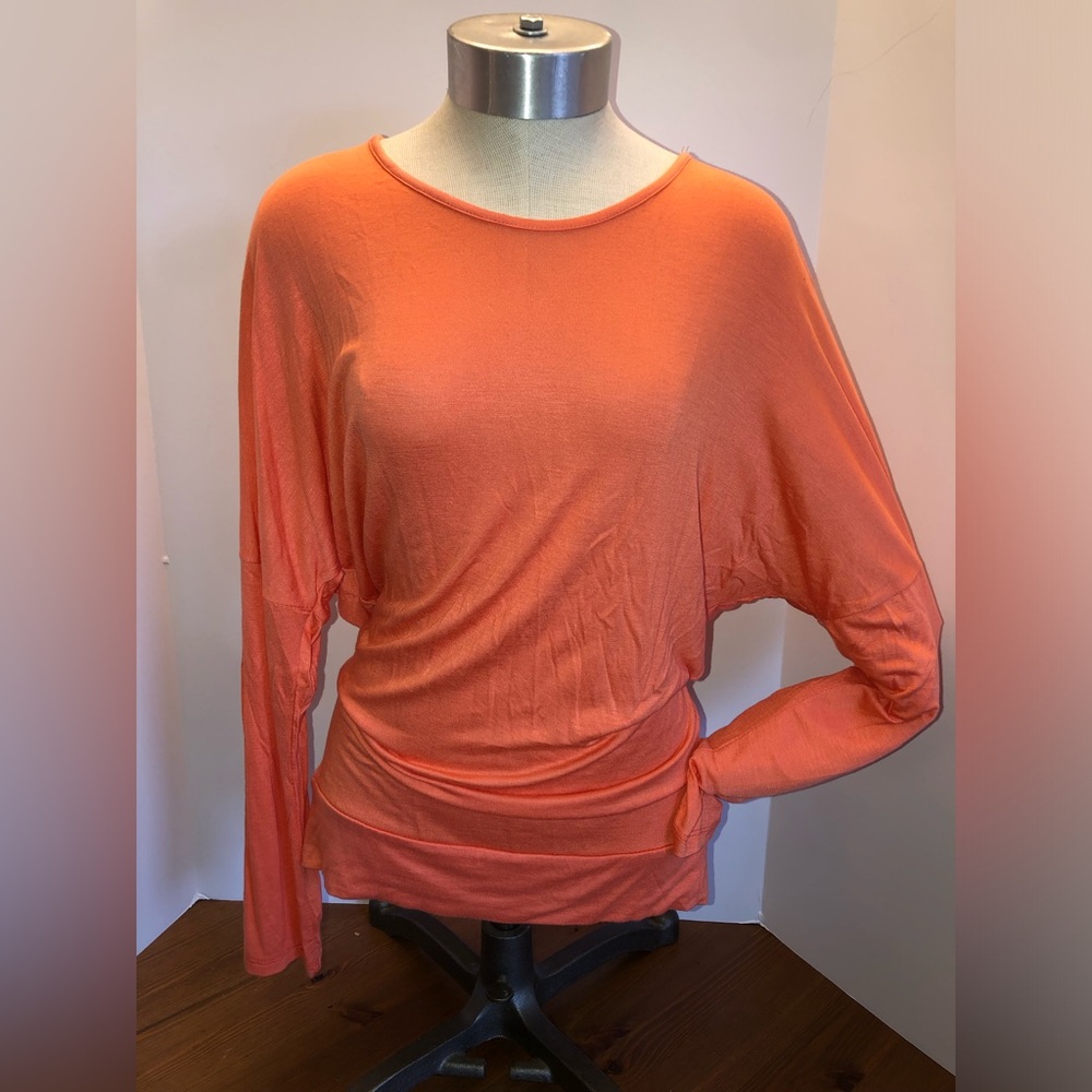 Orange Dolman Knit Top